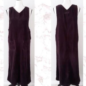 Purple Cordoroy Maxi Dress